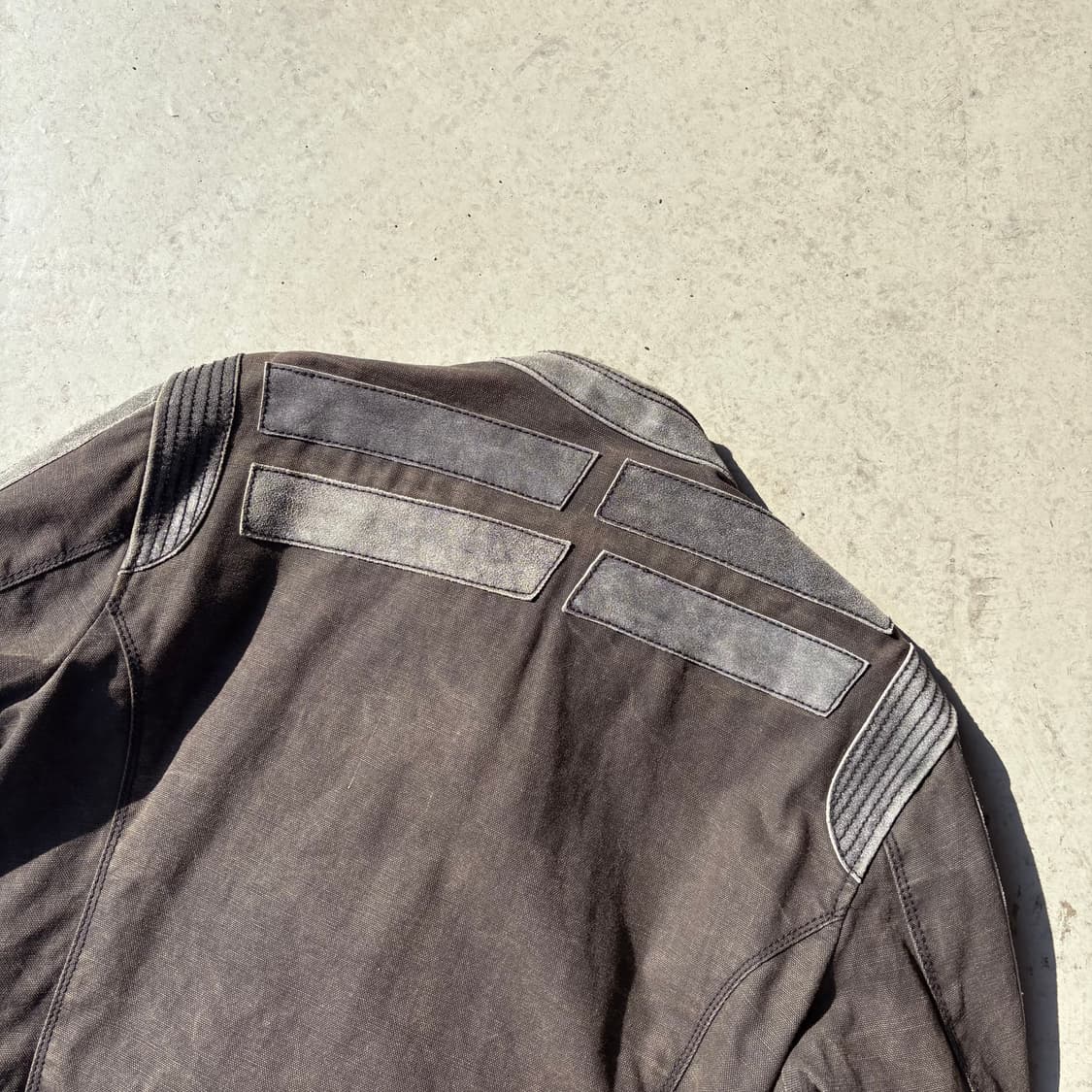 디젤 워시드 코튼&스웨이드 바이커 자켓 상품이미지6