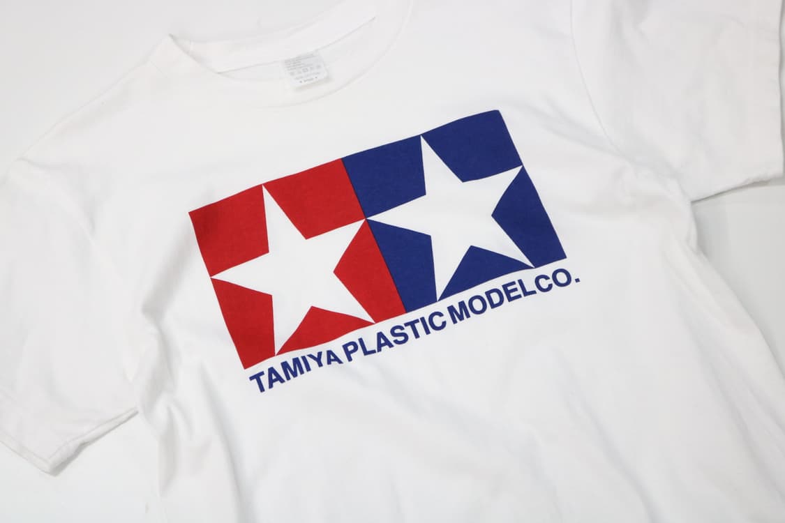 TAMIYA 타미야 트윈 스타 로고 화이트 그래픽 티셔츠 (S) 상품이미지3