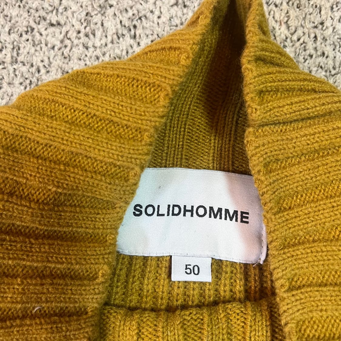 솔리드옴므 베이직 하이넥 니트  상품이미지3