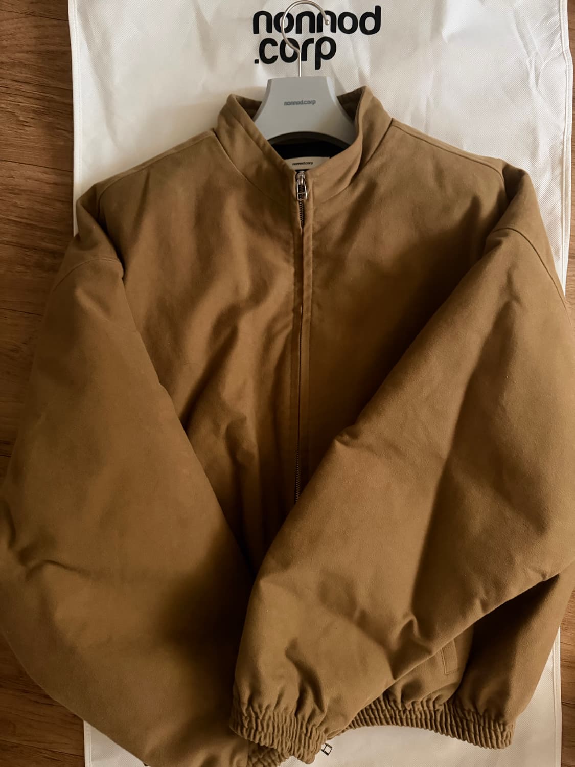 논노드 몰스킨 봄버 (카멜) 상품이미지4