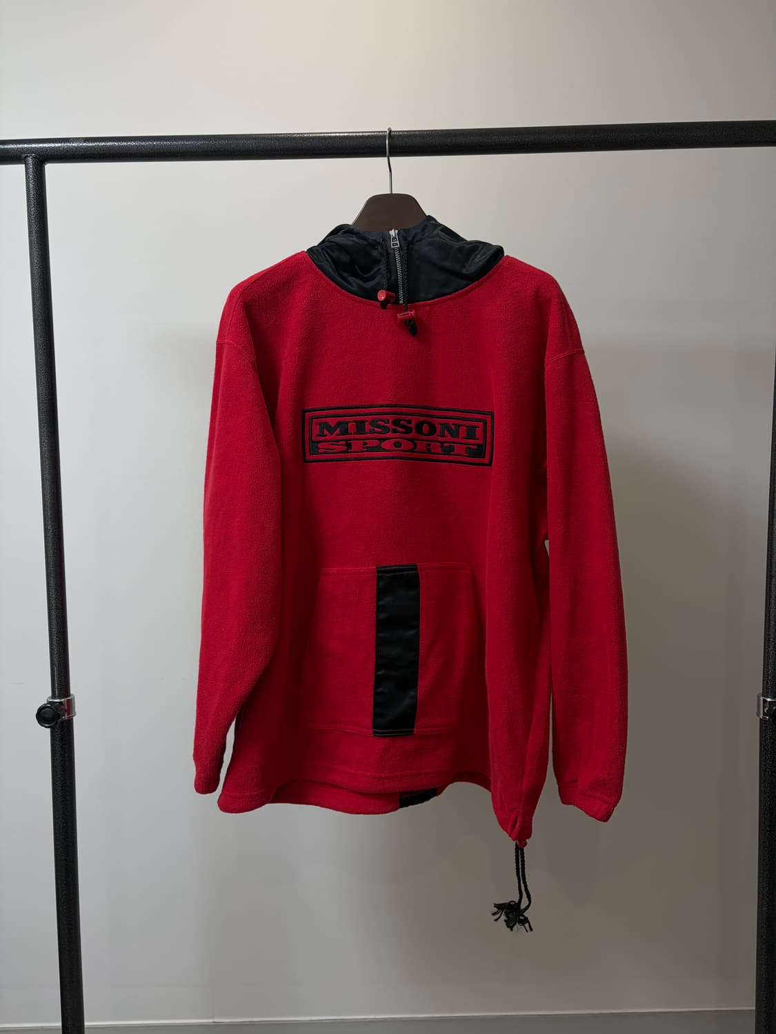 (L) Missoni Sport 미쏘니 스포츠 레드 후리스 아노락 상품이미지1