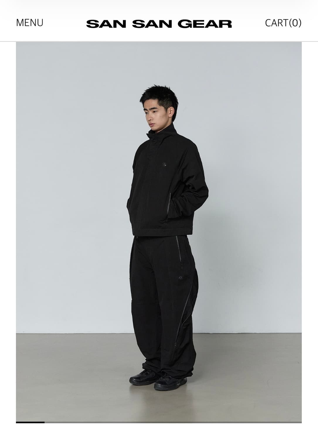 [2] 산산기어 어파인 커브팬츠 블랙 26SS 상품이미지2