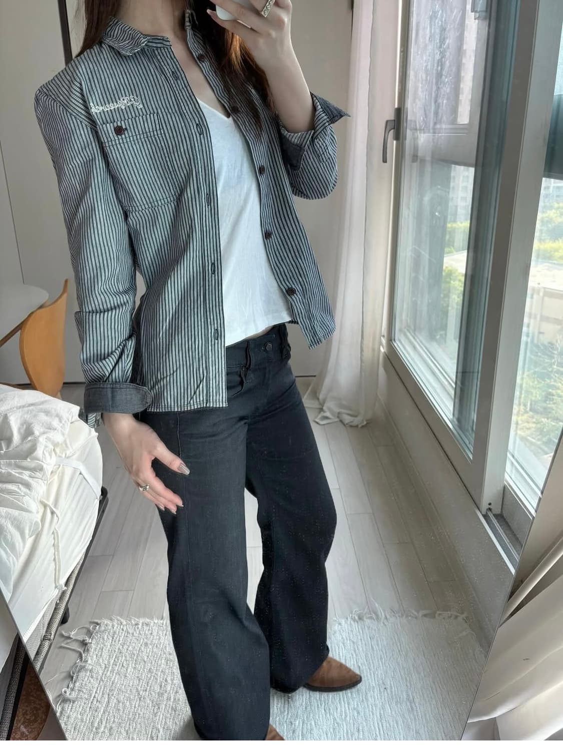GRF Arch Logo Stripe Shirt 상품이미지5