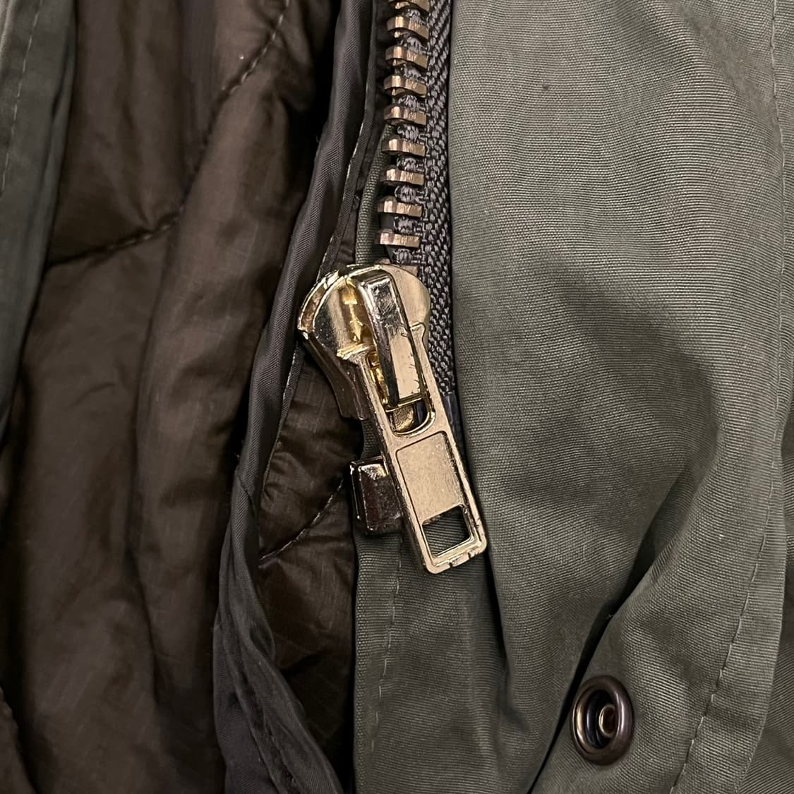 [정품] 노메뉴얼 카키색 야상 점퍼 바람막이 b19 상품이미지7