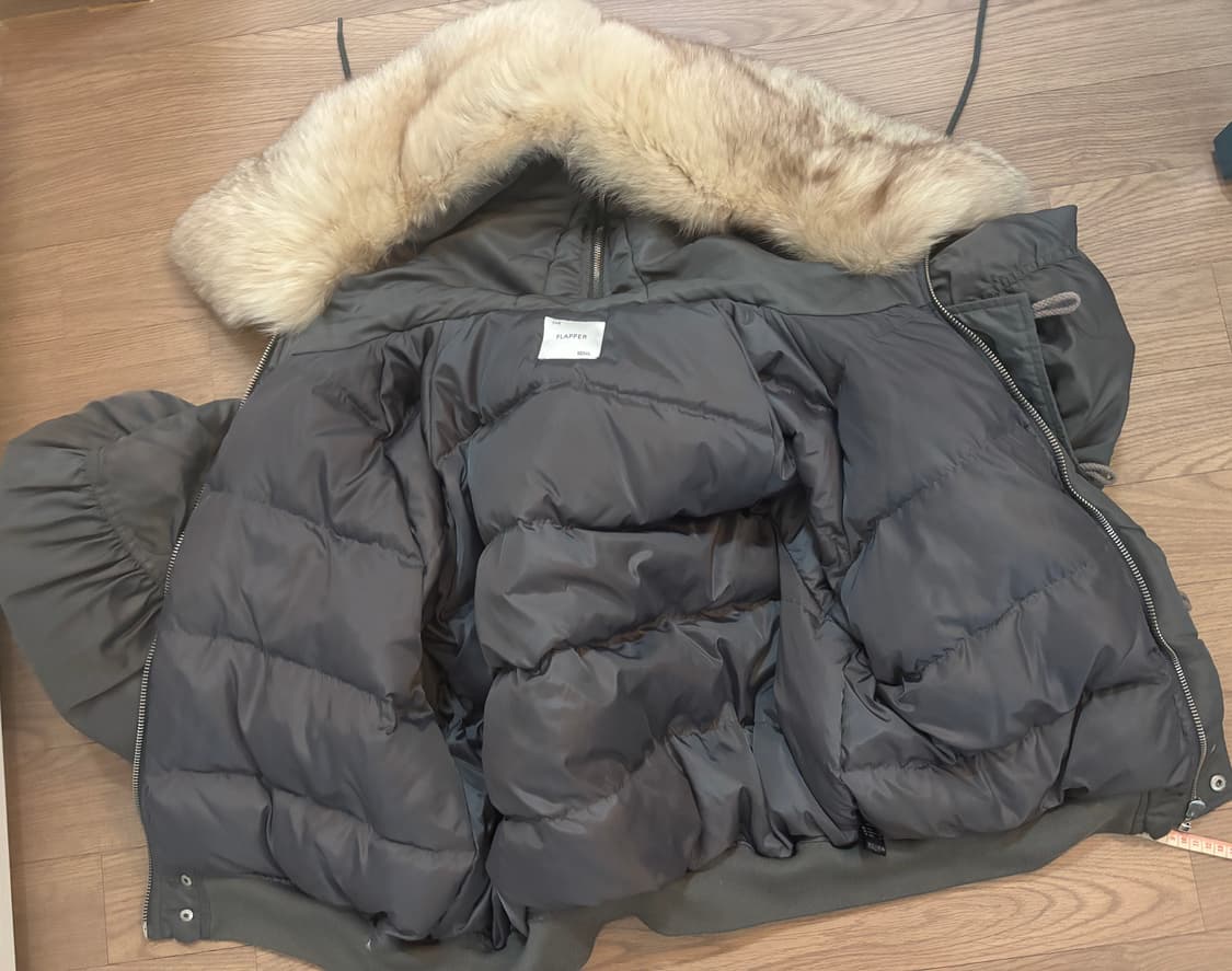 새상품급 디자이너브랜드 폭스퍼 다운야상형패딩 프리 갸루 상품이미지6