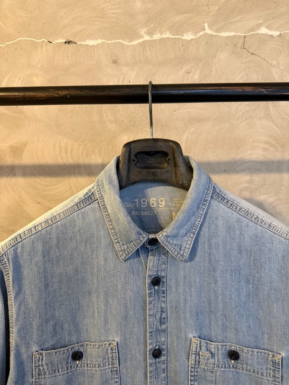 갭 1969 데님 셔츠 슬림100 상품이미지3