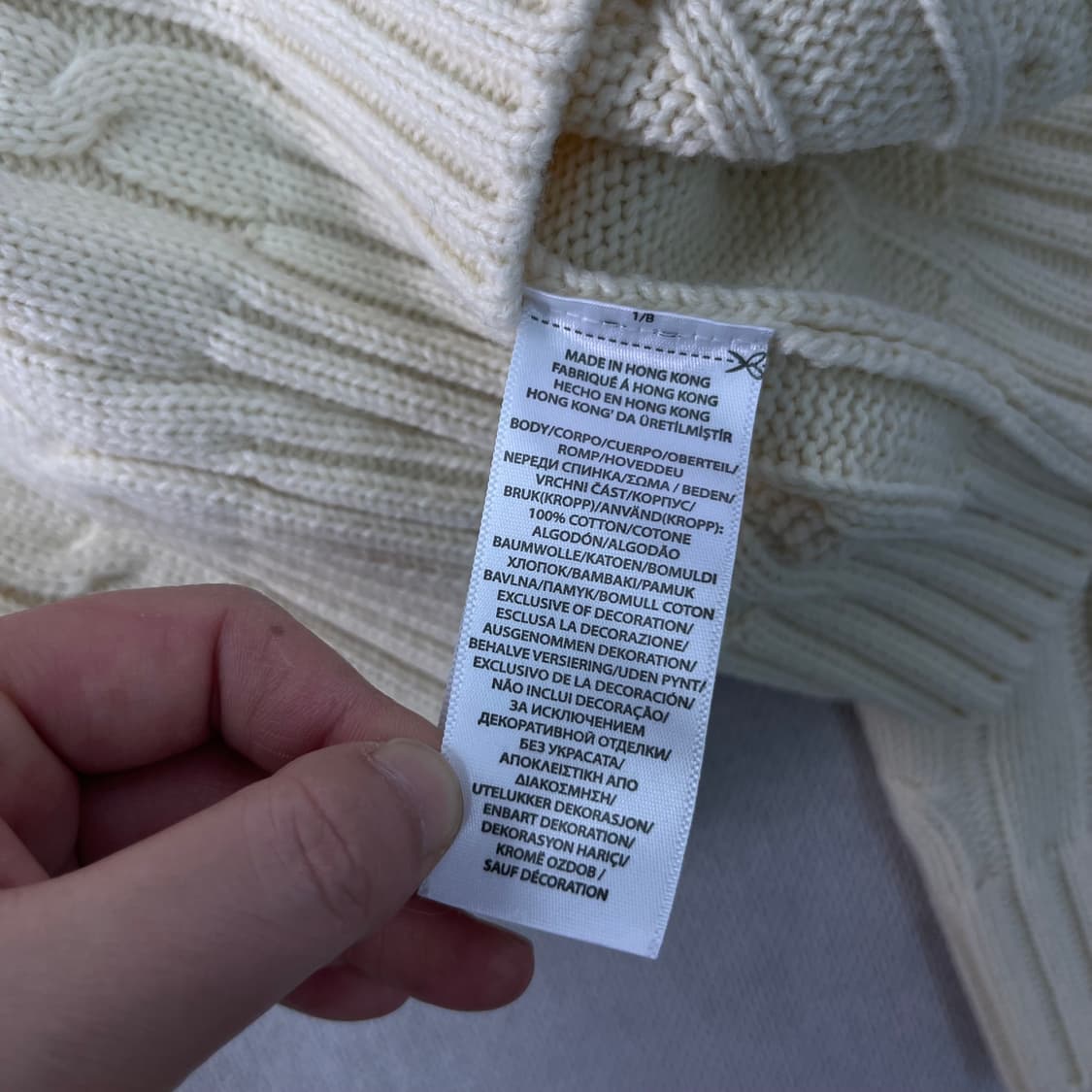 W95 폴로랄프로렌 꽈배기 브이넥 니트 상품이미지5