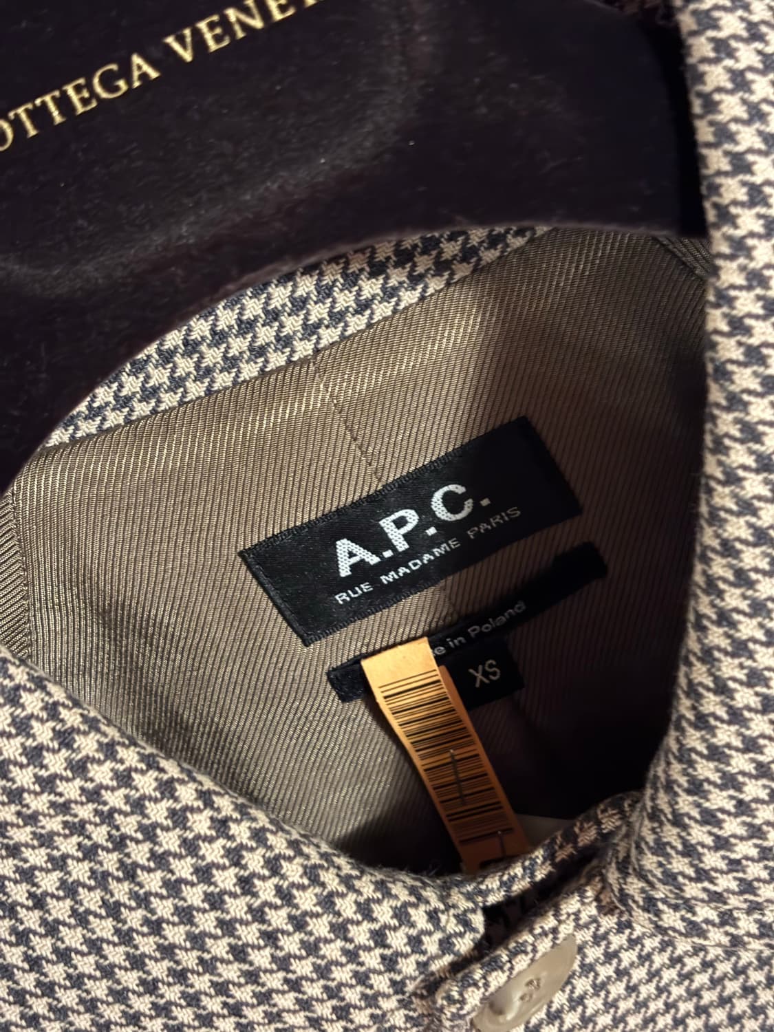 A.P.C. RUE MADAME 체크 코트 XS 상품이미지2