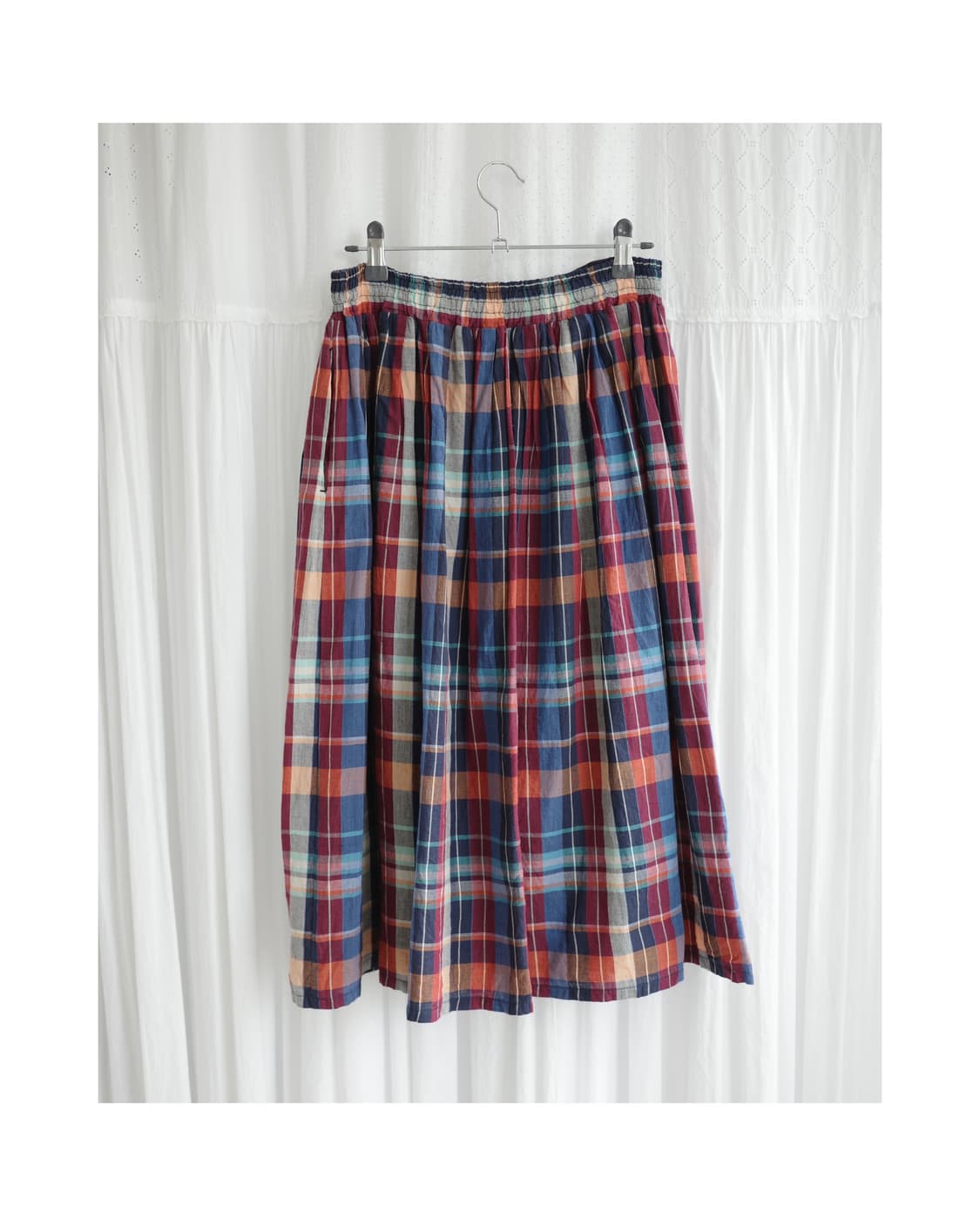 Urban research check skirt 상품이미지3