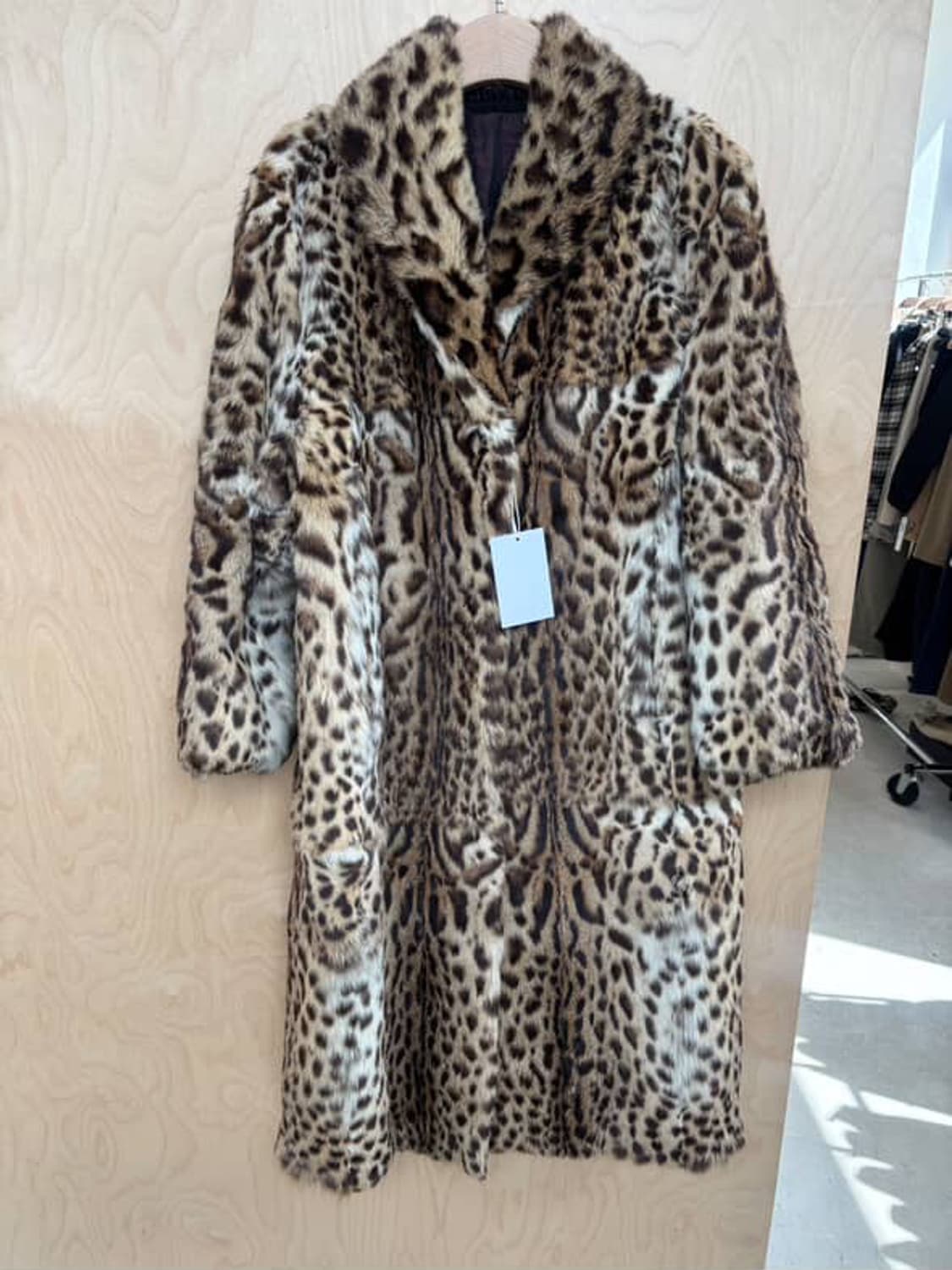 호피 롱 퍼코트 상품이미지1