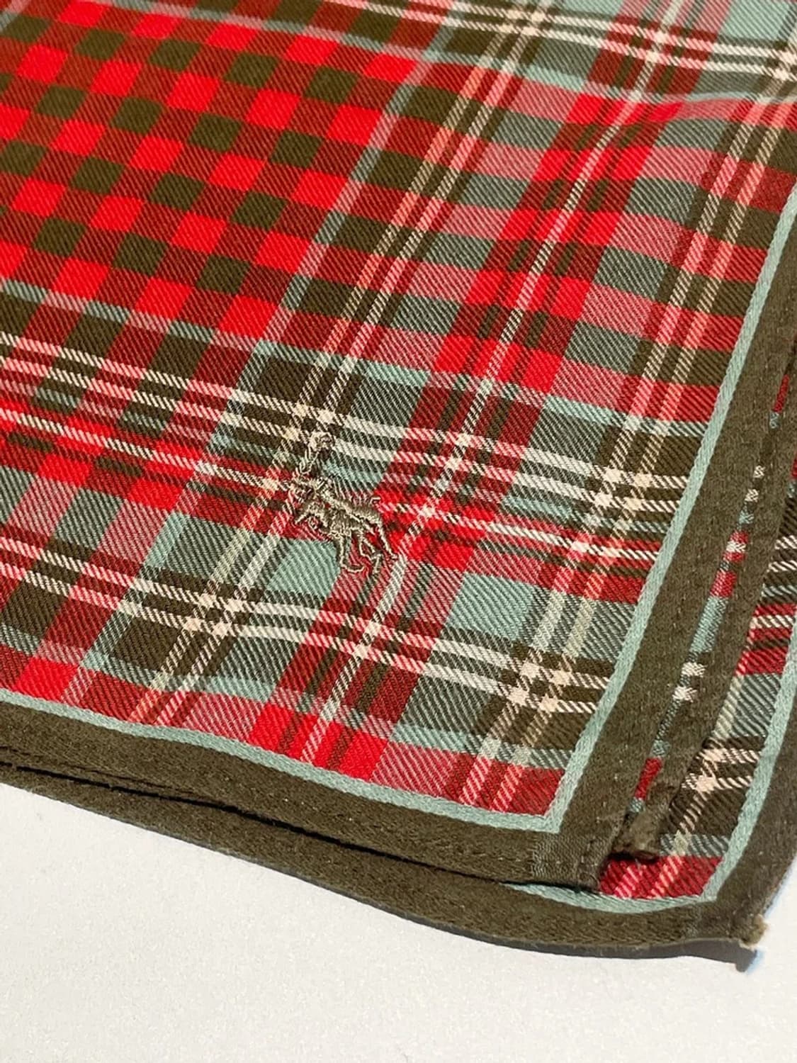 폴로 랄프로렌 00s 재팬 체크 쁘띠 손수건 A1348 상품이미지4