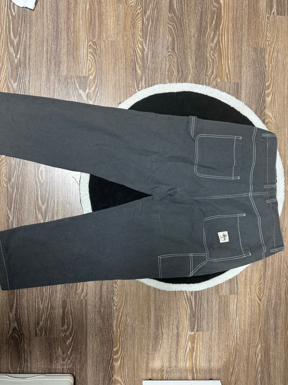 스투시 솔리드 린넨 워크 팬츠 34 상품이미지3