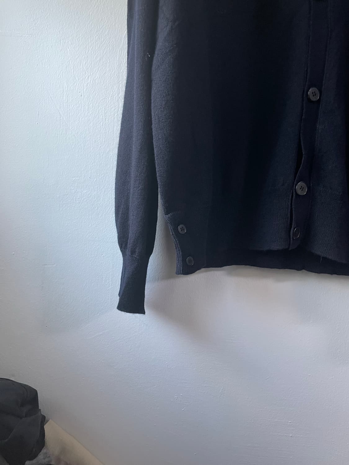 LEIMAN 프리미엄 메리노울100 가디건 네이비 새상품 상품이미지4