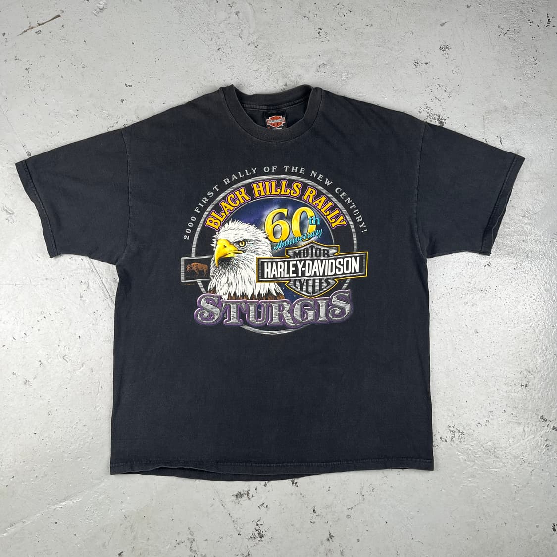 빈티지 할리데이비슨 60주년 sturgis 반팔 상품이미지3