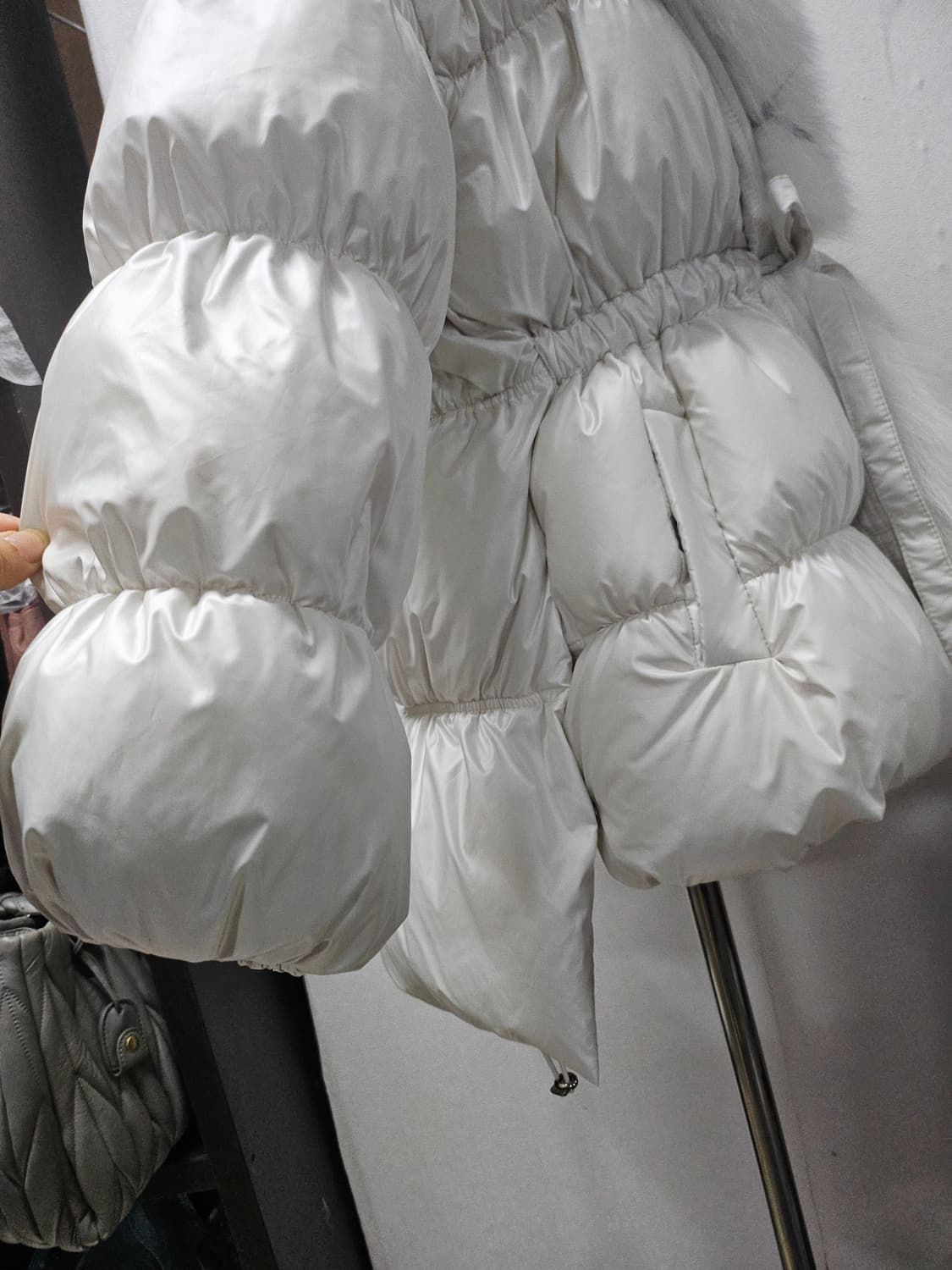 빅 퍼 글루시 구스 벨티드 다운 점퍼패딩 S ㅡL 상품이미지4