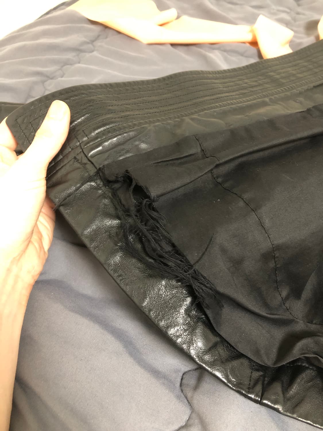 릭오웬스 오일드 카프 몰리노 레더자켓 M 상품이미지10