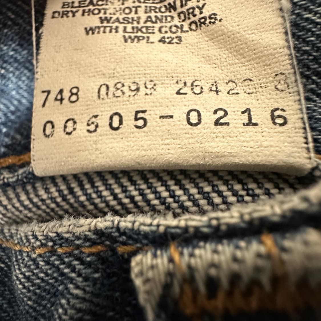 LEVI'S 505 90's vintage denum jeans 상품이미지5