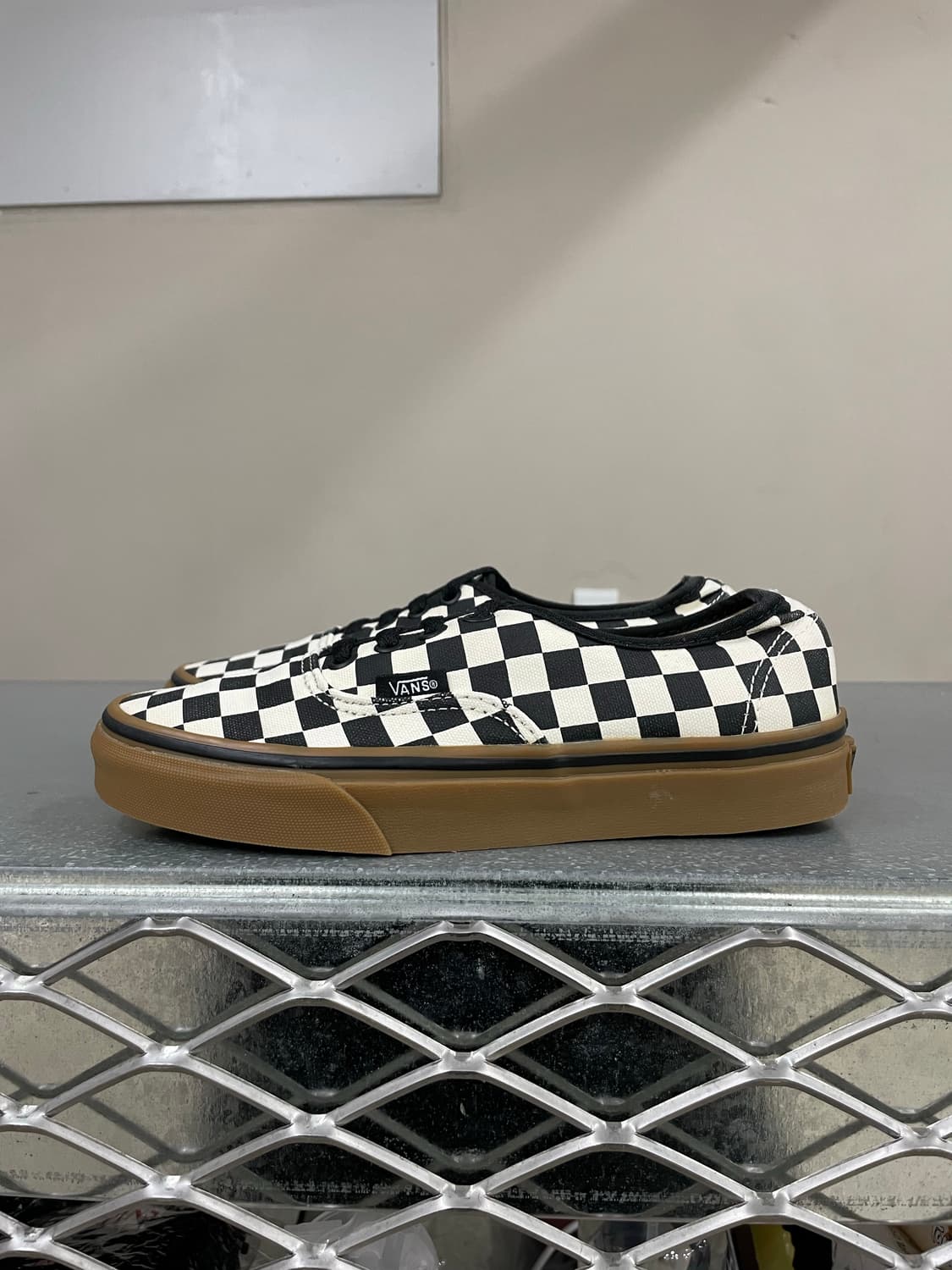 반스 어센틱 체커보드 블랙 화이트 검 230 상품이미지1