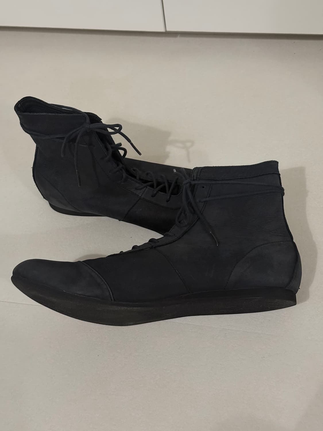 Black Lace-up Boots wjk 상품이미지5