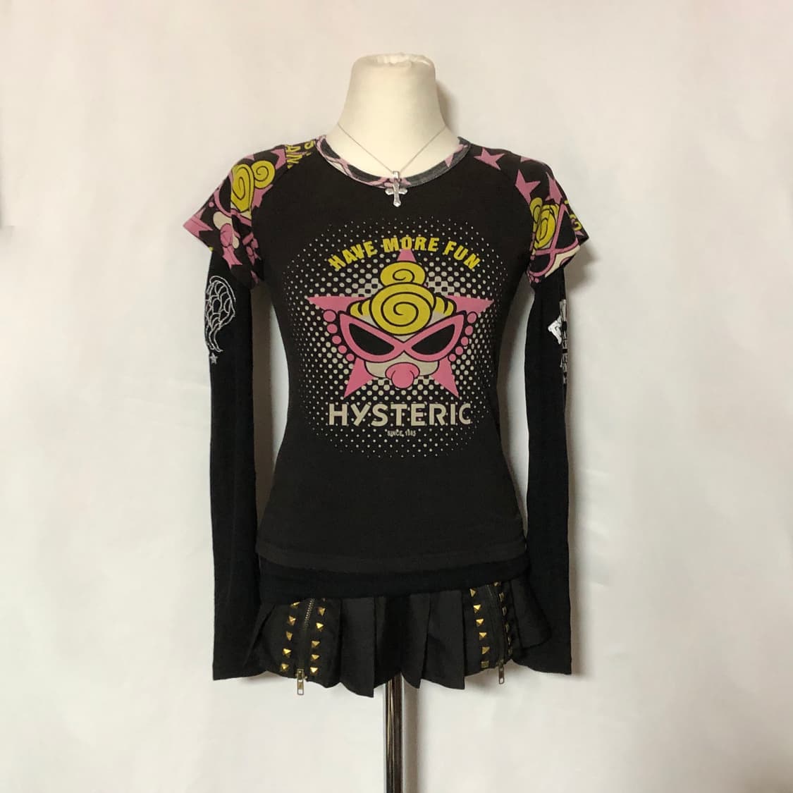 히스테릭미니 티셔츠 블랙 상품이미지5