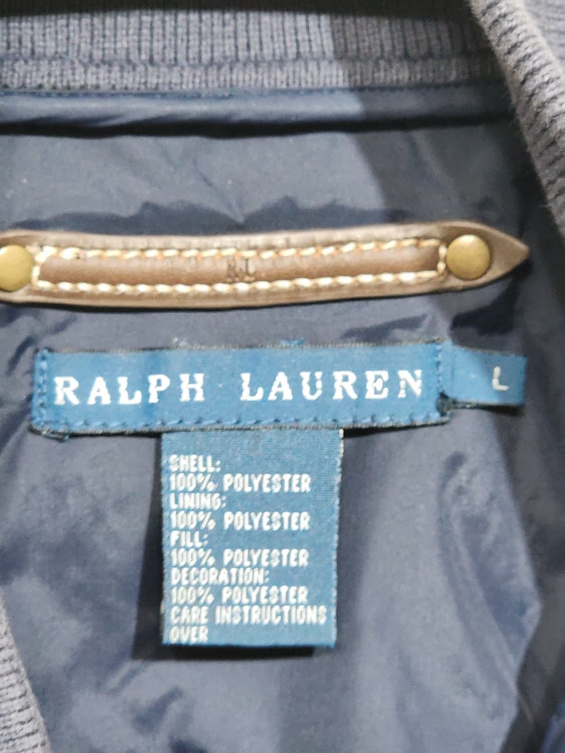 (L) 랄프로렌 폴로 퀼팅자켓 네이비 누빔점퍼 캐주얼  상품이미지3