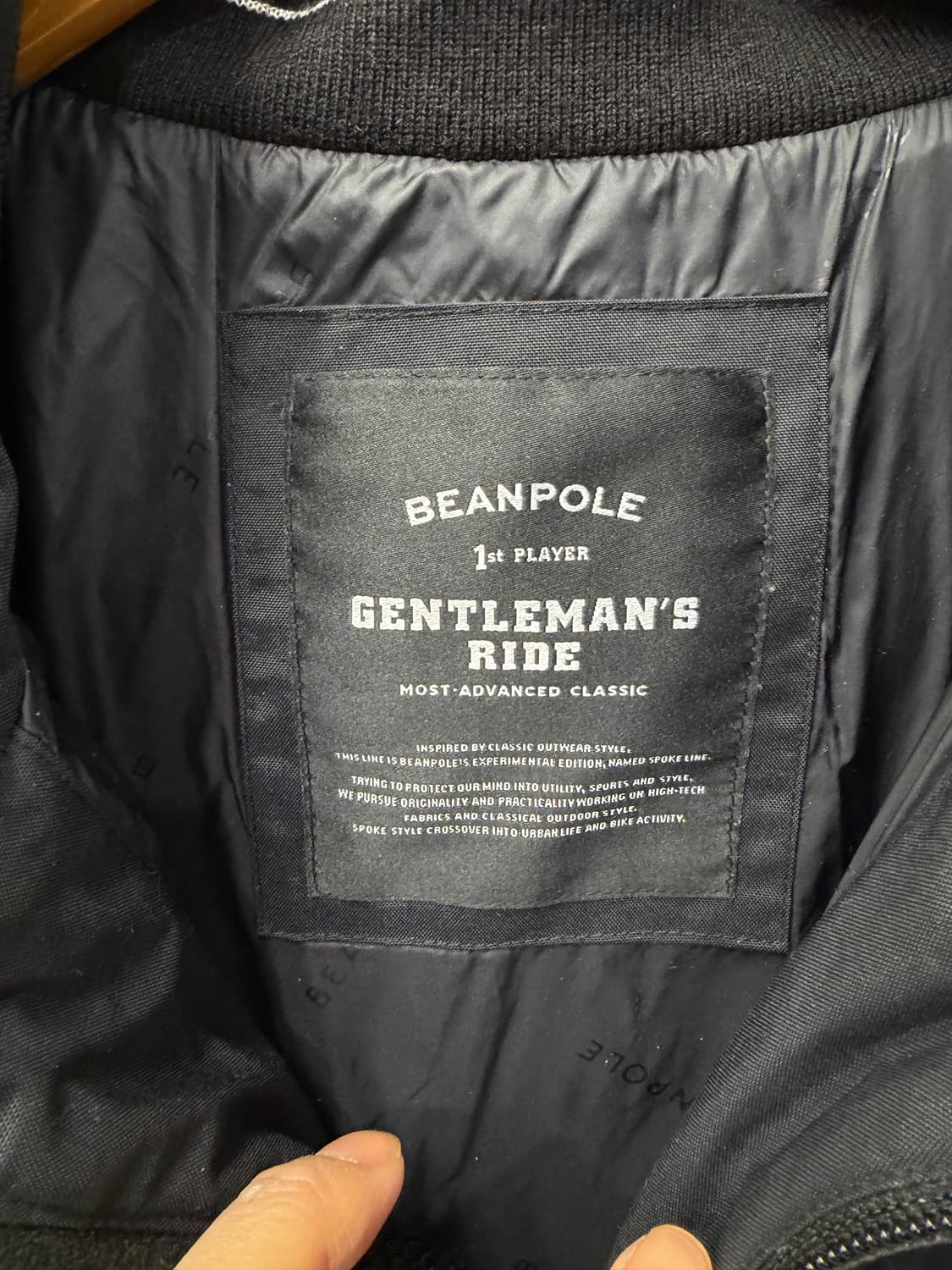 정품) 빈폴 남성 후드 숏패딩 100 상품이미지7