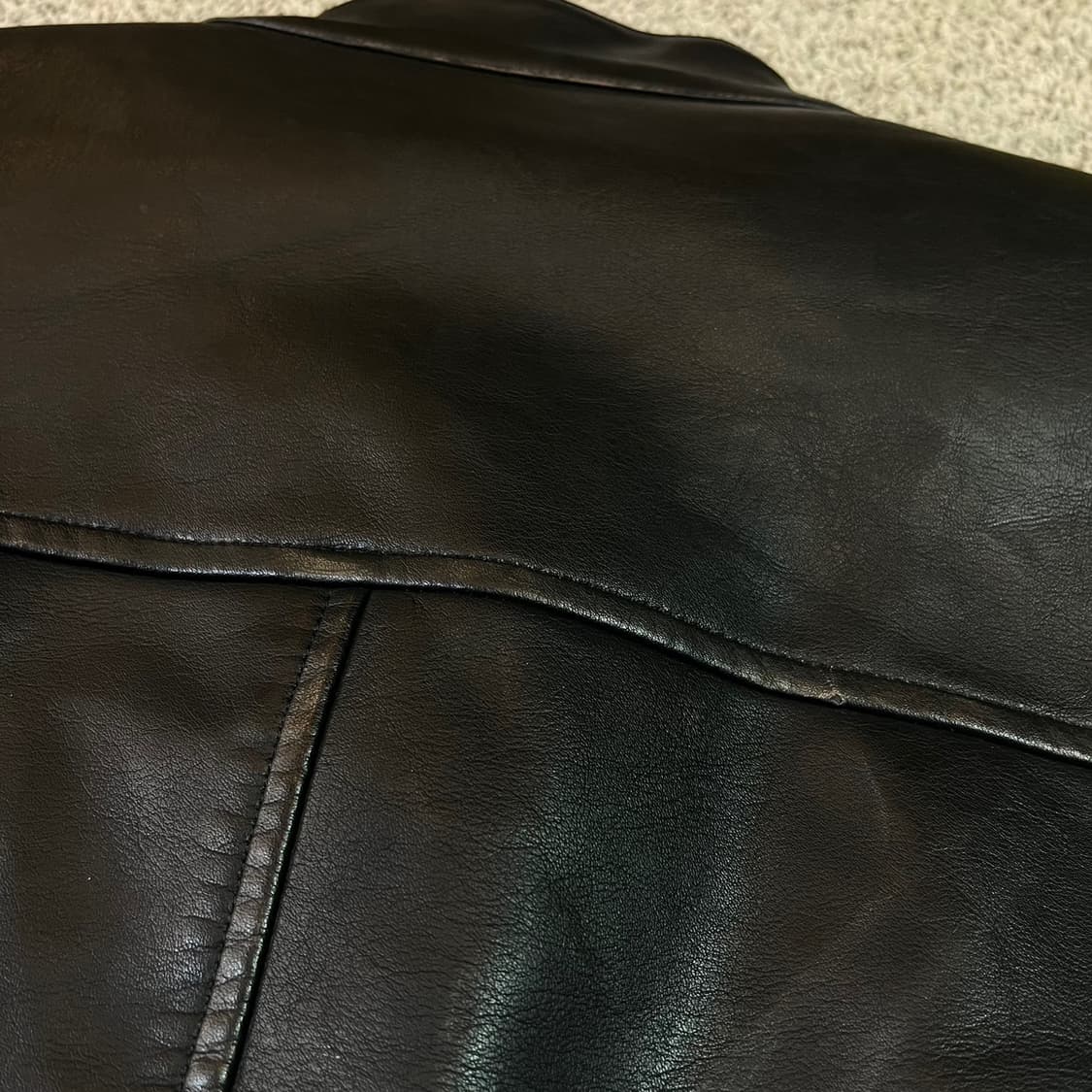 라퍼지 스토어 버프가죽 봄버 자켓 상품이미지6