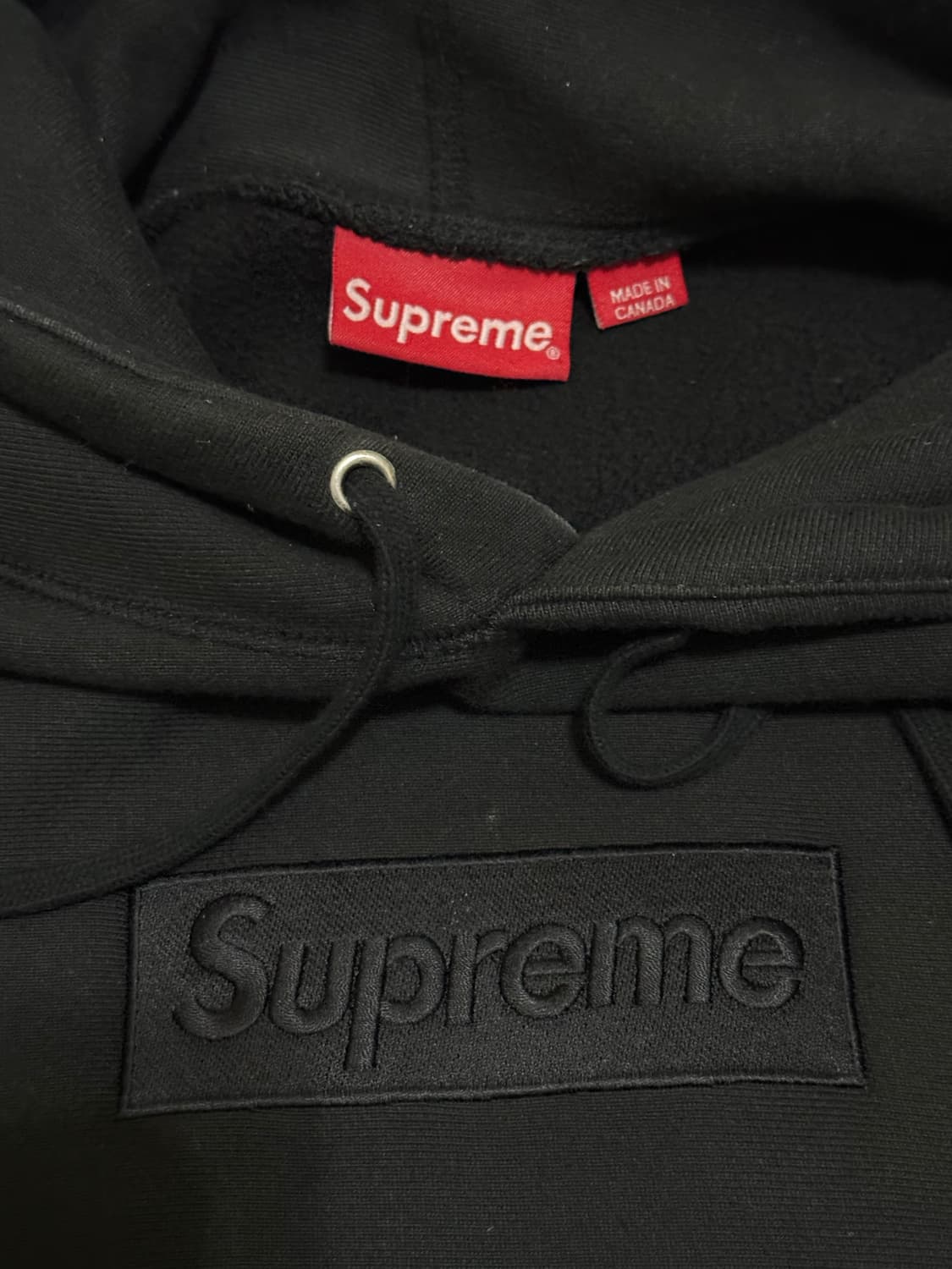 (희귀매물)SUPREME 슈프림 블랙 박스로고 후드 XL 상품이미지2