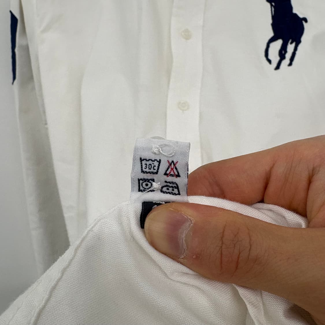 폴로 랄프로렌 빅포니 화이트 셔츠 여/XL 상품이미지8