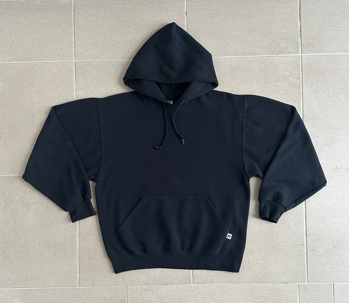 빈티지 러셀 후드 블랙 M 상품이미지1