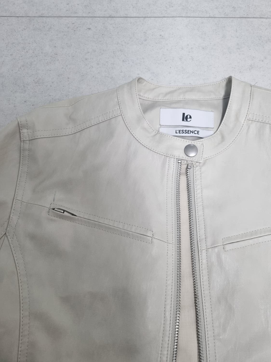 le 르 바이커 레더 자켓 상품이미지8