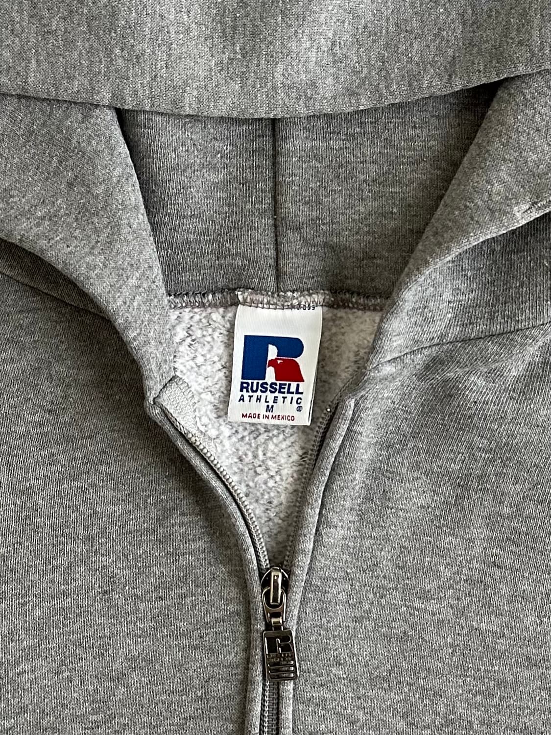 90s 빈티지 러셀 후드집업 그레이 M 상품이미지4