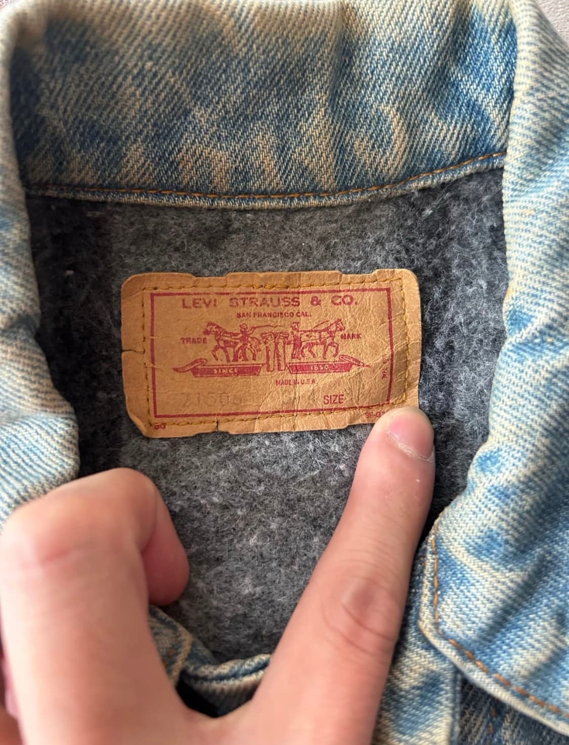 80’s usa 리바이스 블랭킷 트러커 상품이미지4