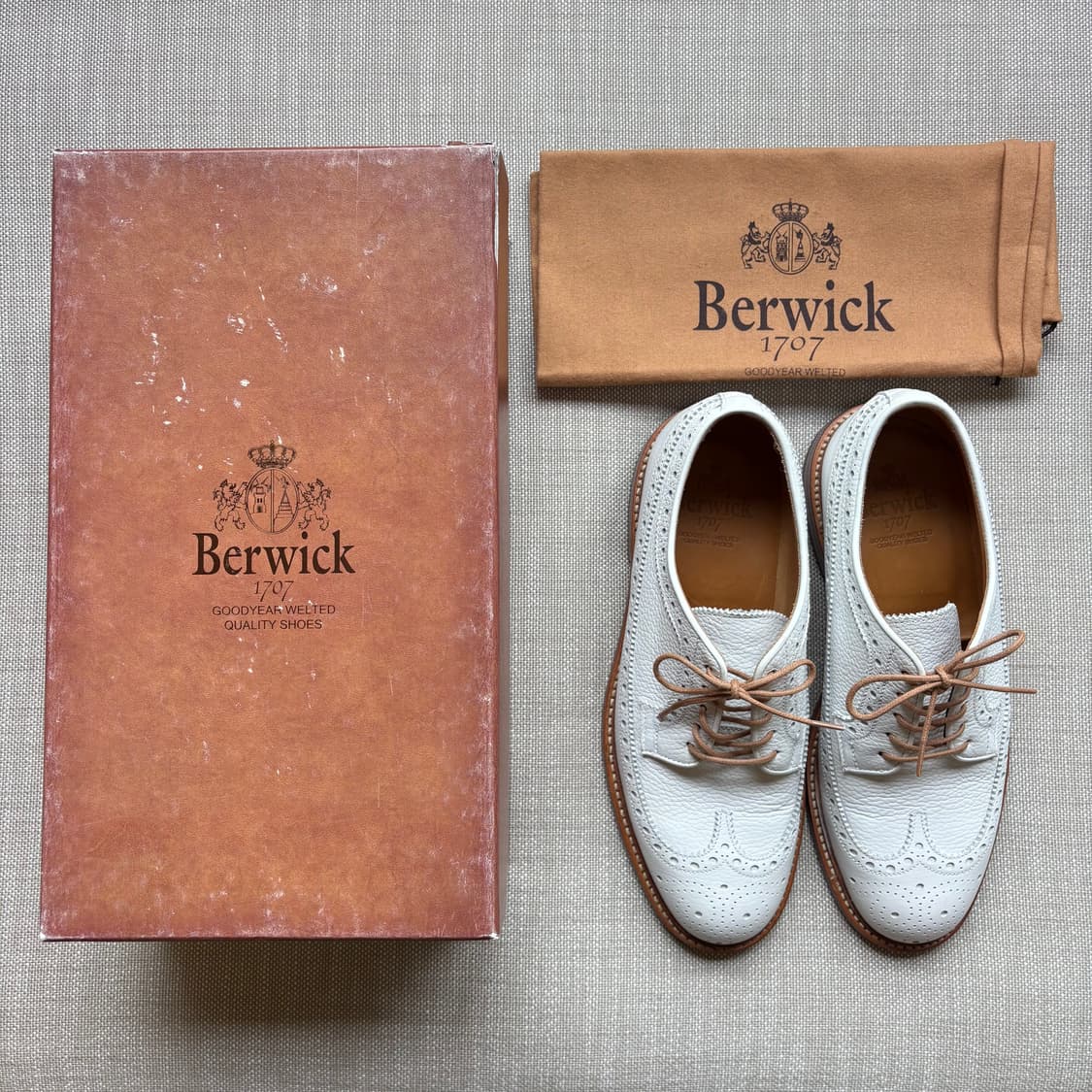 [UK7] Berwick 4794 화이트 그레인 브로그 윙팁 상품이미지10