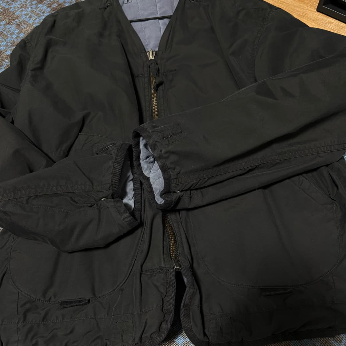 폴리테루 리버시블 라이너 자켓 블랙_블루 002 상품이미지4