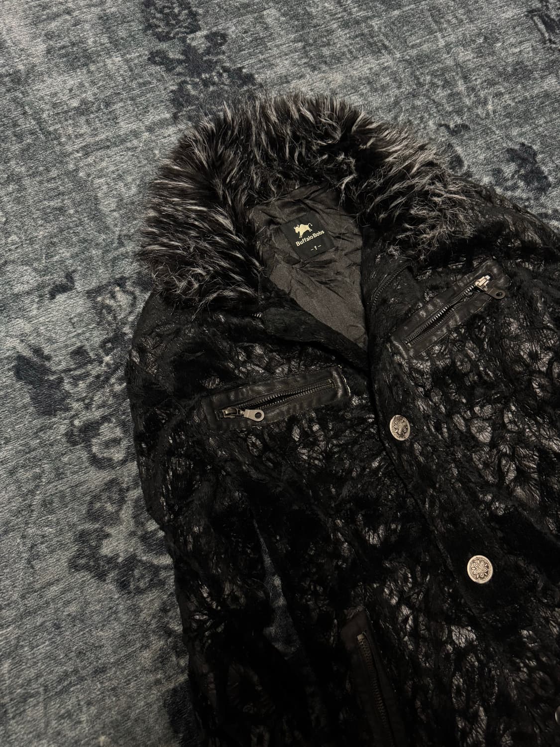 Buffalo bobs vkei black leopard velour f 상품이미지3