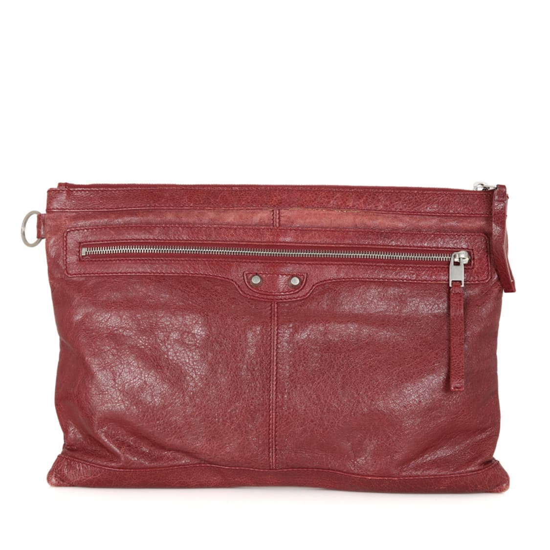 발렌시아가 클립 클러치 라지 273023 버건디 파우치 상품이미지1