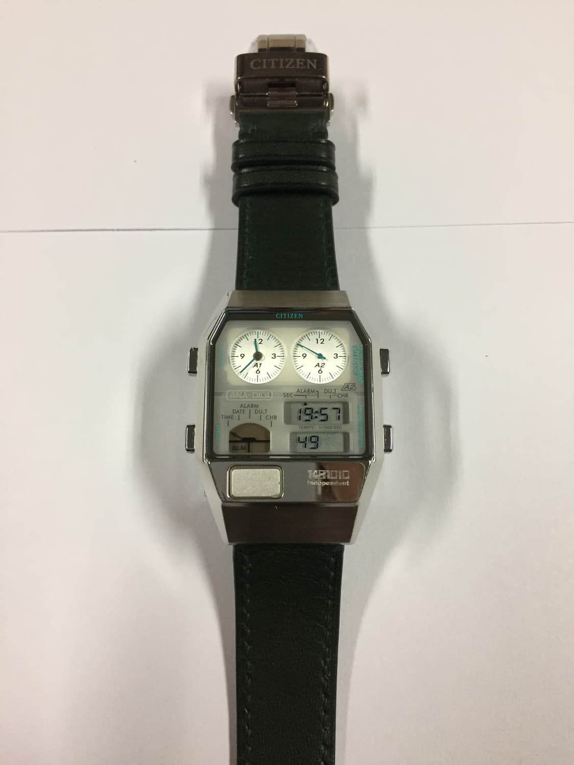 80s citizen ana-digi temp green 상품이미지7