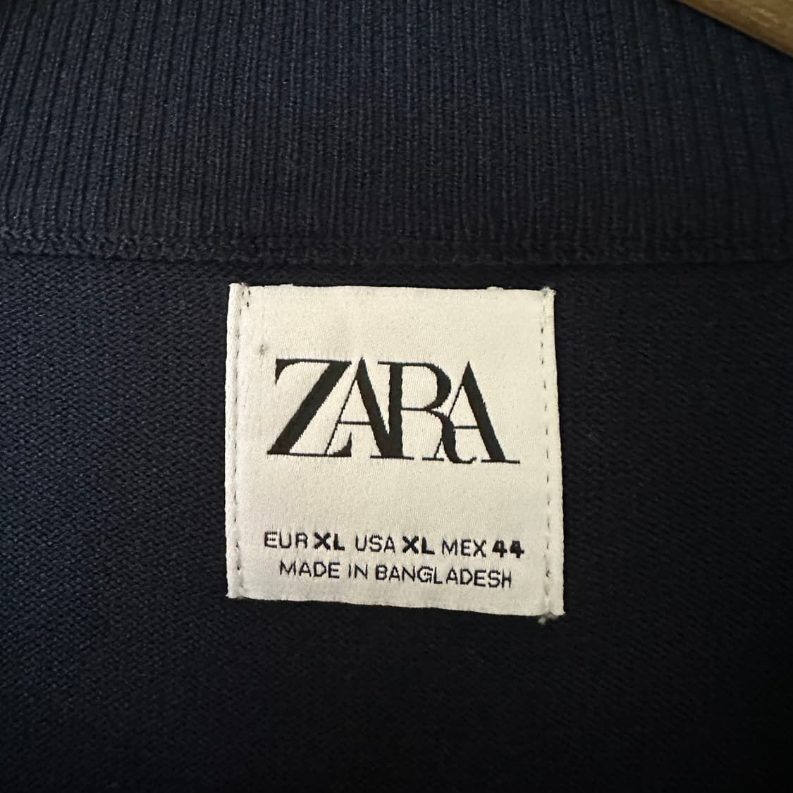 XL 자라 네이비 니트 상품이미지3