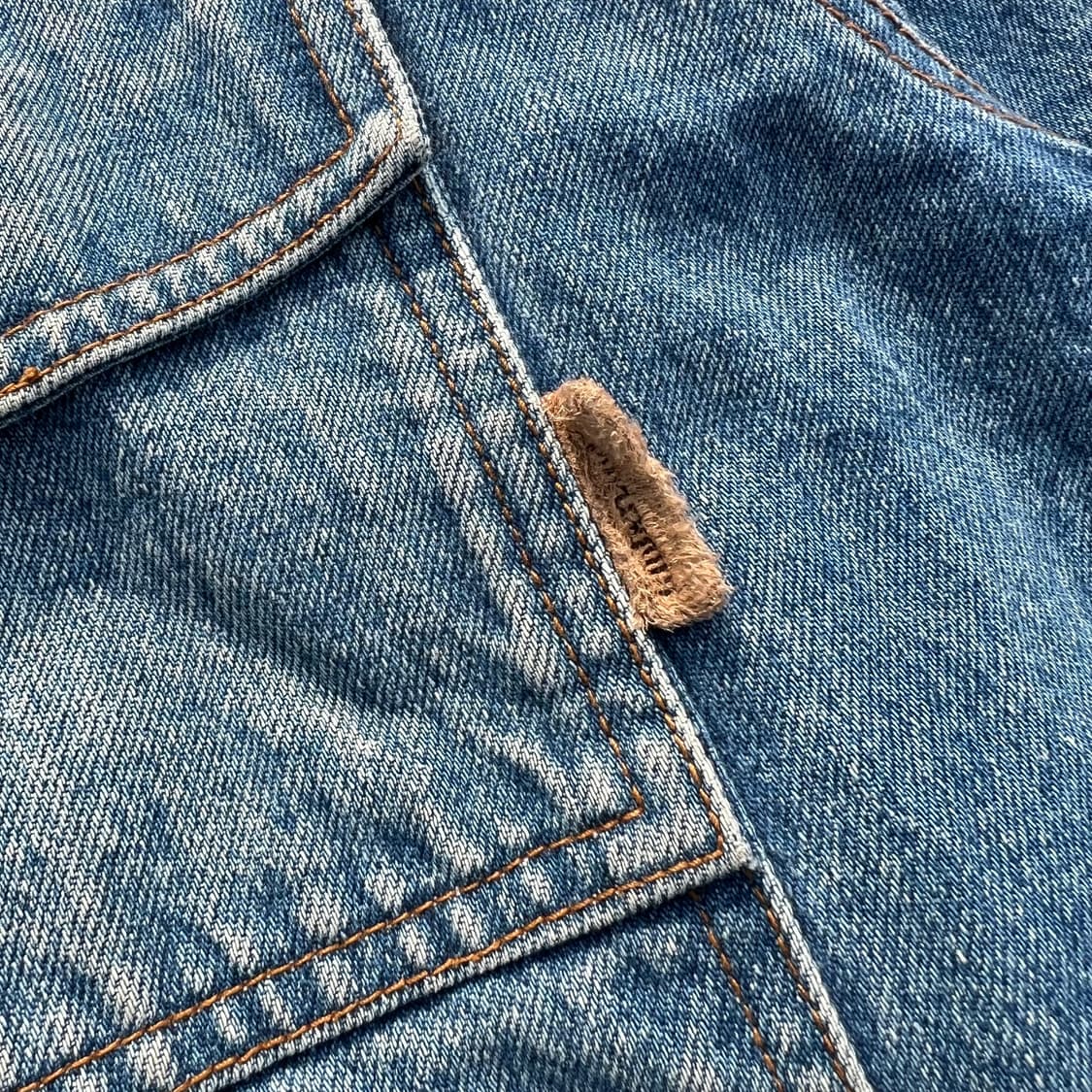 90‘s 팀버랜드 레더 칼라 데님 트러커 자켓 상품이미지3