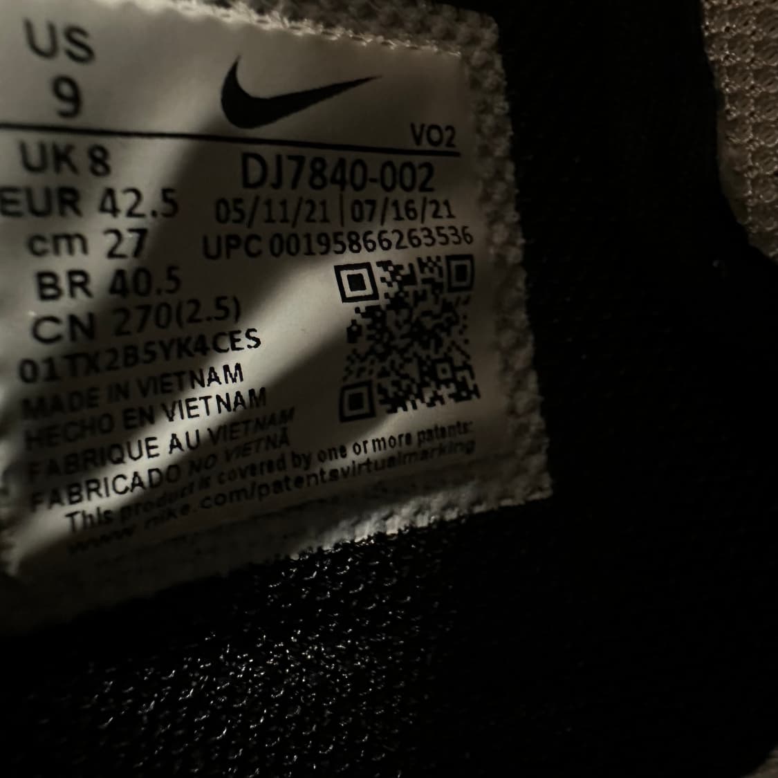 나이키 x 스투시 에어포스 1 '07 미드 SP 블랙 앤 라이트 본 27 상품이미지8