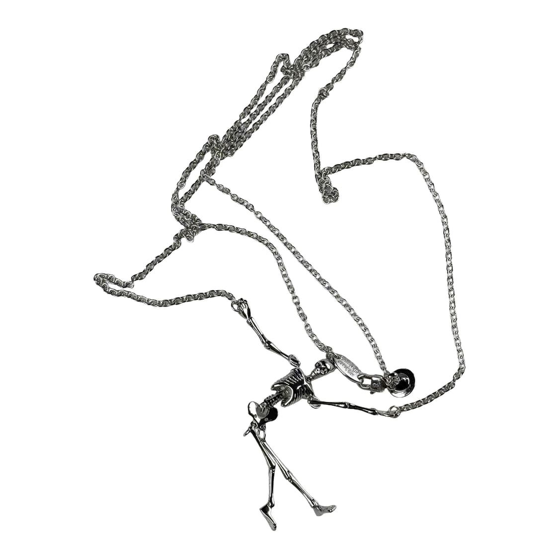 비비안웨스트우드 스켈레톤 스컬 목걸이 실버 상품이미지2