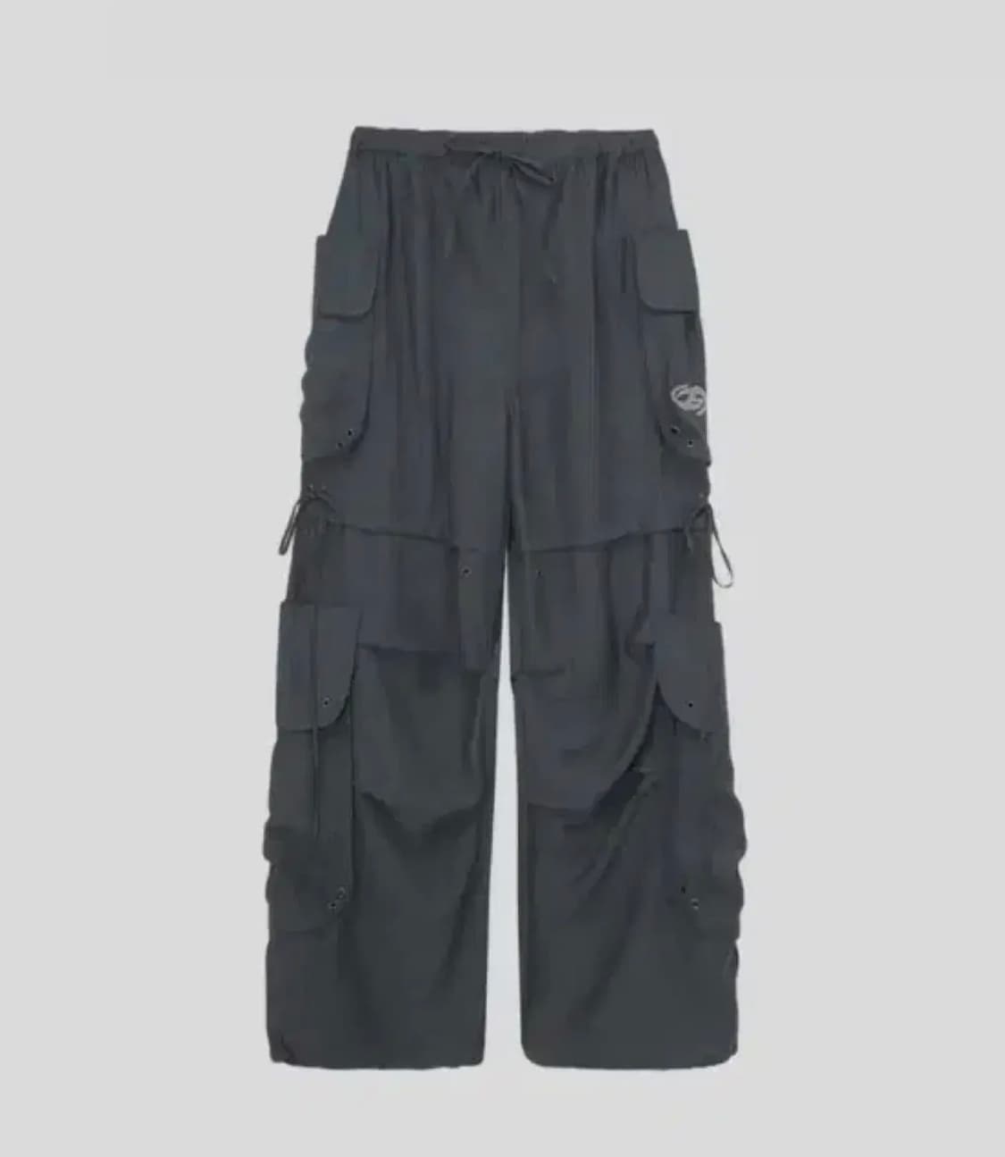 허그유어스킨 린넨 카코팬츠 차콜 상품이미지1