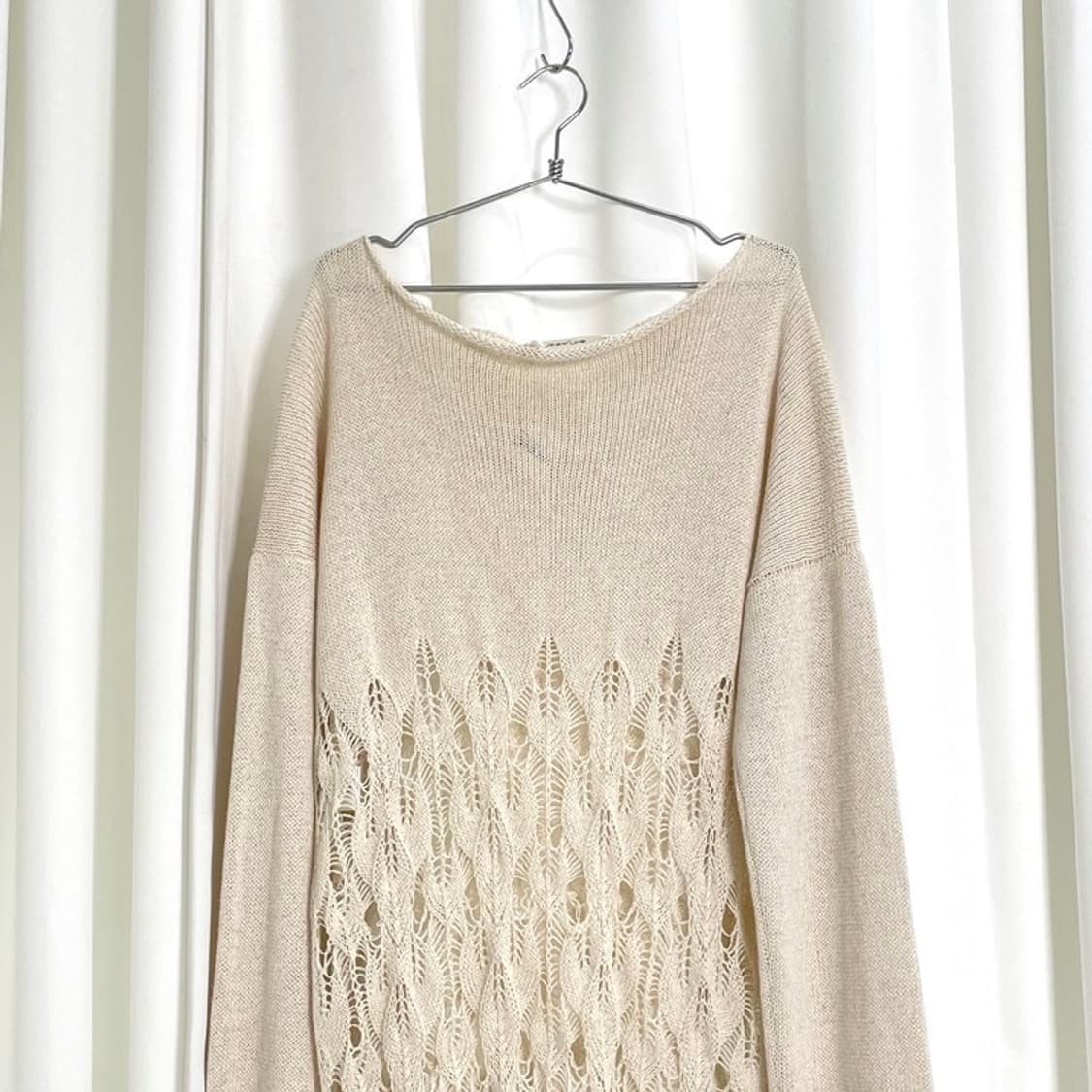 아이보리 레이스 니트 상품이미지2