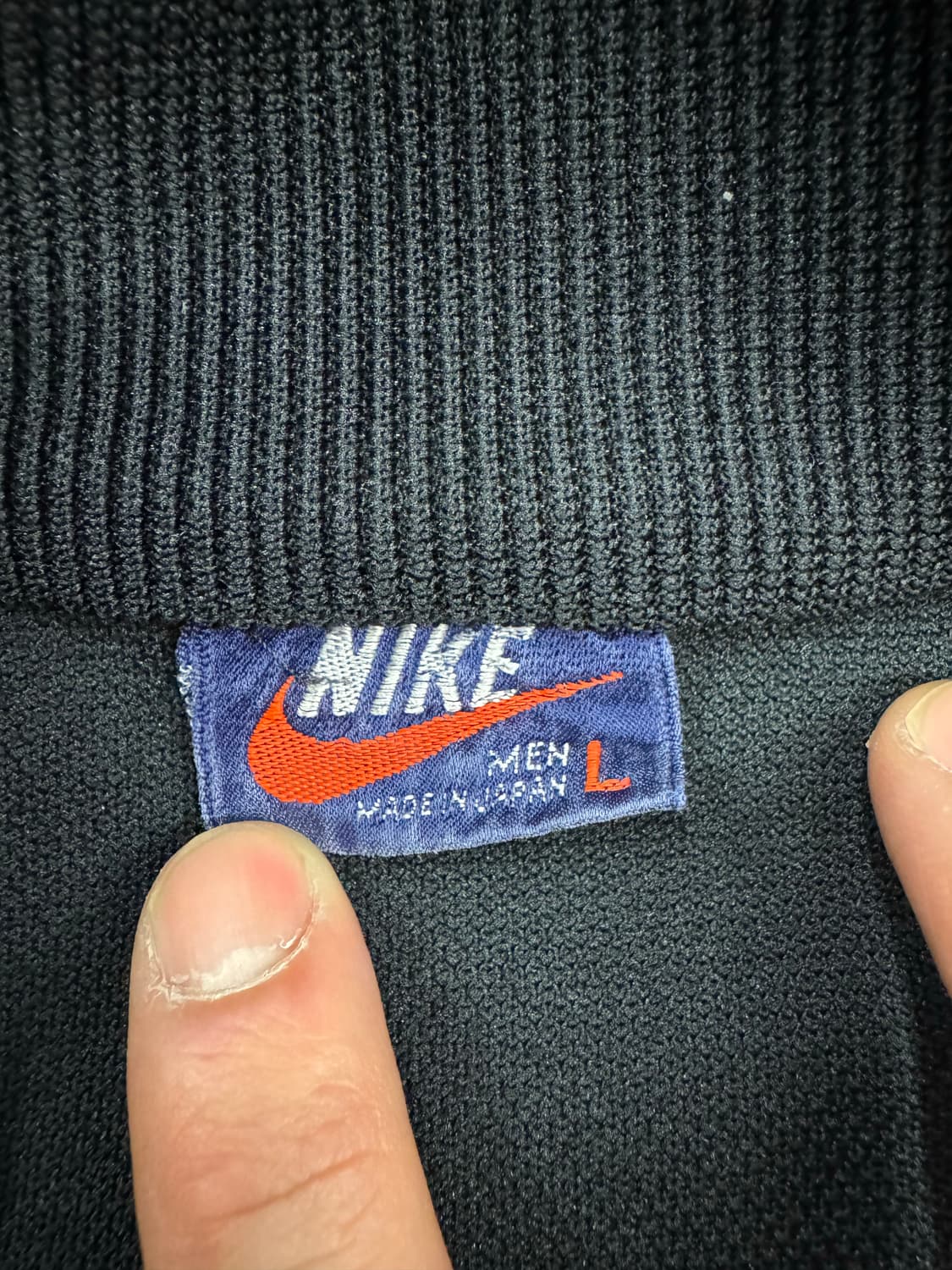 L)나이키 빈티지 올드스쿨 블랙 트랙탑 져지 상품이미지4