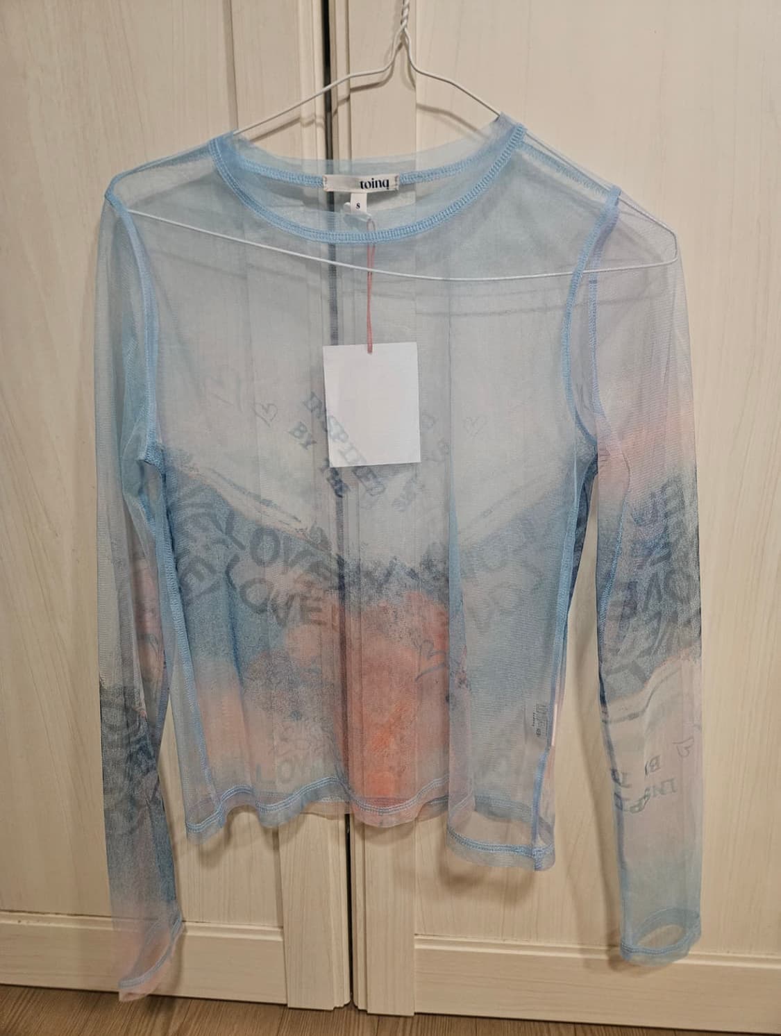 (미착용) 토잉크 시스루 탑 상품이미지1