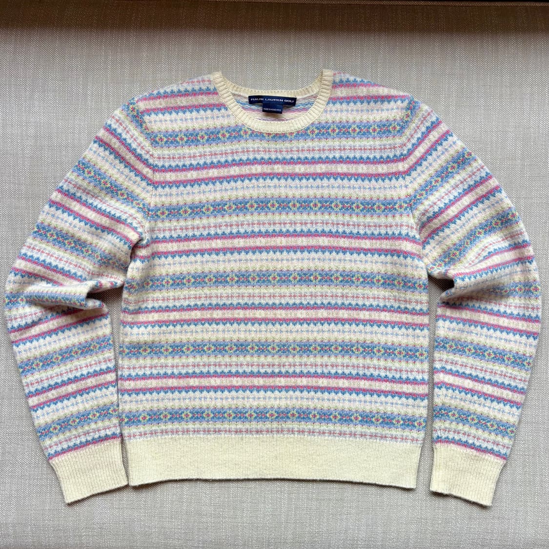 (M/44) RALPH LAUREN GOLF 여성 페어아일 니트 스웨터 상품이미지1