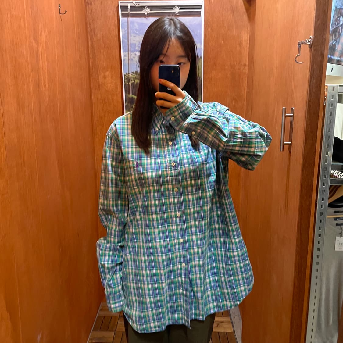  (2XL) POLO 폴로 랄프로렌 체크 셔츠 상품이미지1