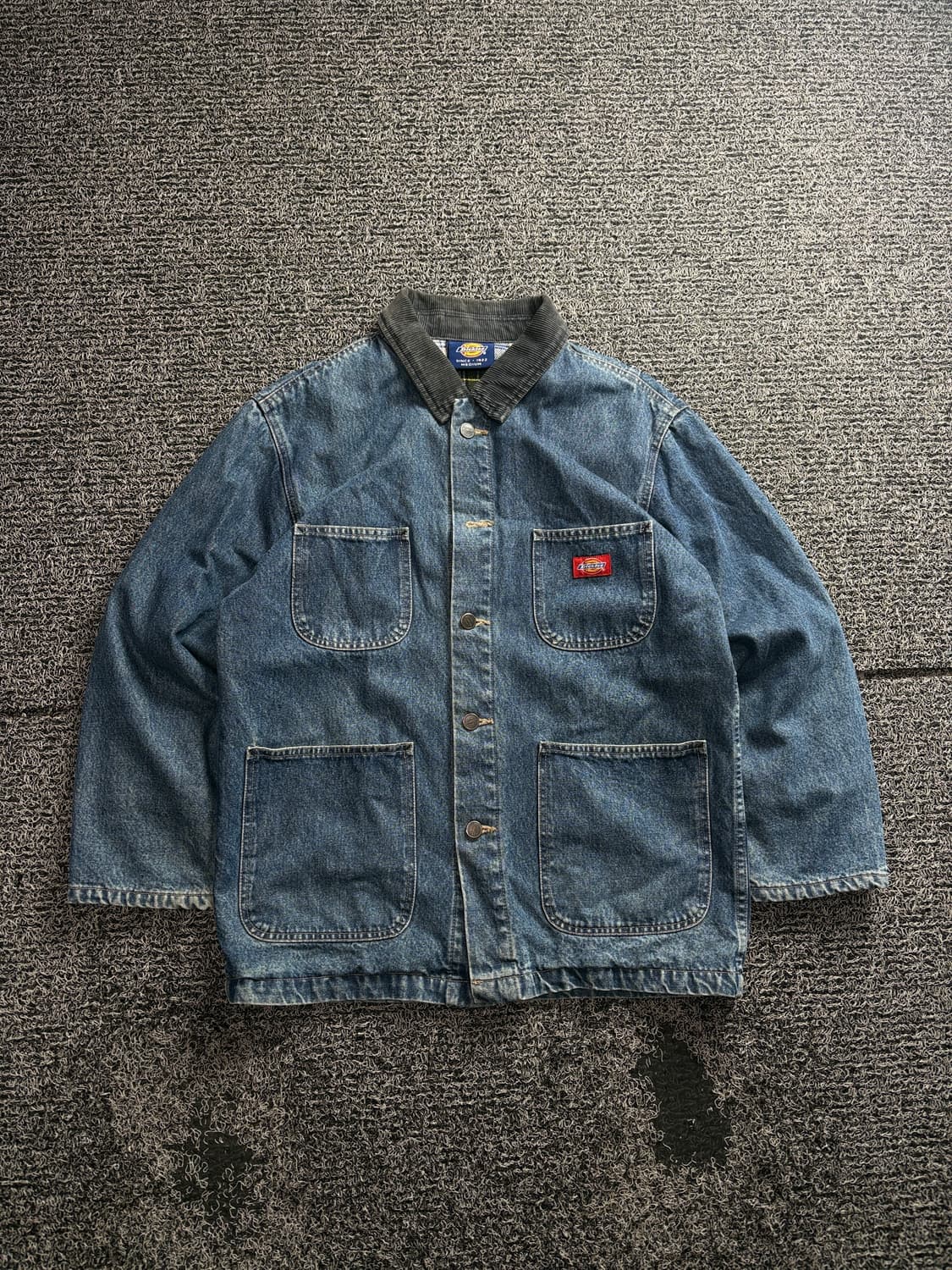 90s 디키즈 코듀로이 카라 데님 초어 워크 자켓 3056 상품이미지2