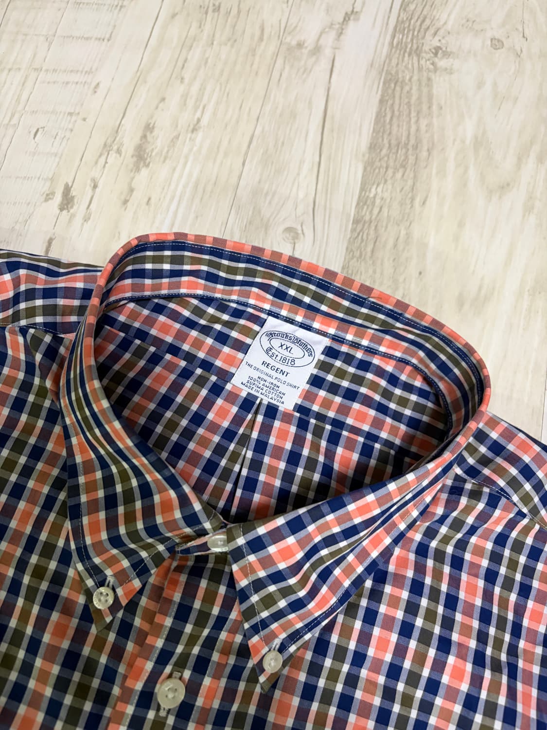 [XXL] 브룩스 브라더스 체크 셔츠 새상품 상품이미지2